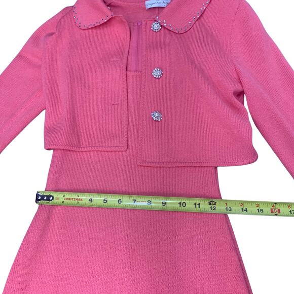 Vintage Knitted Sleeveless Bodycon Dress with Buttoned Blazer | Women's Small - Picture 5 of 8